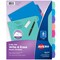 Avery Write & Erase Dividers for 3 Ring Binders, 8 Tabs per Set, Multicolor Big Tabs, Pastels, Binder Dividers Great for Organizing Reports, Projects, and More (16271)